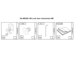 SYSTEDE FERMETURE DE PORTE KIT COMPLET pour Poêle à bois Nordpeis - Réf SA-ME000-100