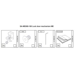 SYSTEDE FERMETURE DE PORTE KIT COMPLET pour Poêle à bois Nordpeis - Réf SA-ME000-100