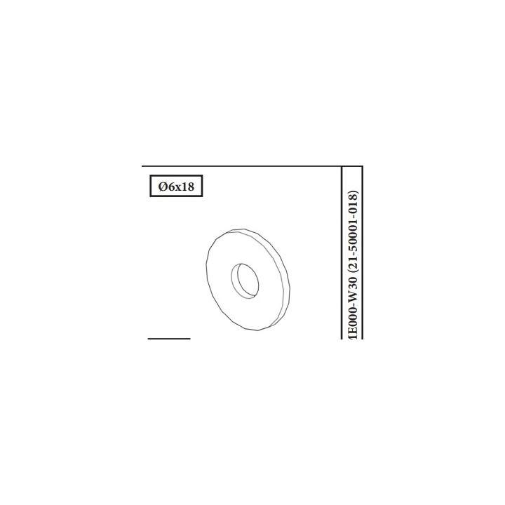 / RONDELLE M6*18 DIN 9021 pour Poêle à bois Nordpeis - Réf 21-50001-018