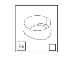 DV ELEMENT BUSE DE RACCORDEMENT PREMODUL S/ TRIPLE PAROI ISOLE pour Poêle à bois Nordpeis - Réf 22-ME000-V24