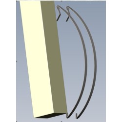COUVERCLE POUR MONTAGE MURAL pour Poêle à bois Nordpeis - Réf SA-ME000-200