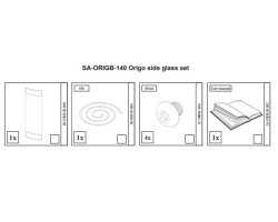 BASIC VITRE LATERALE INTERIEURE pour Poêle à bois Nordpeis - Réf SA-ORIGB-140
