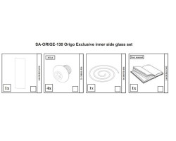 EXCLUSIVE VITRE LATERALE INTERIEURE pour Poêle à bois Nordpeis - Réf SA-ORIGE-130