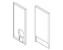 Kit panneaux en vermiculite (flanc et dos) pour Poêle à granulés Mcz - Réf 41802599700