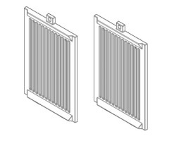 Kit 2 côtés en fonte pour Poêle à granulés Mcz - Réf 41802499350