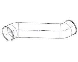 Tuyau d’air secondaire pour Poêle à granulés Mcz - Réf 41802002201