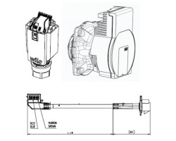 Pompe de circulation OTSL Para SCA6 pour Poêle à granulés Mcz - Réf 41502004900