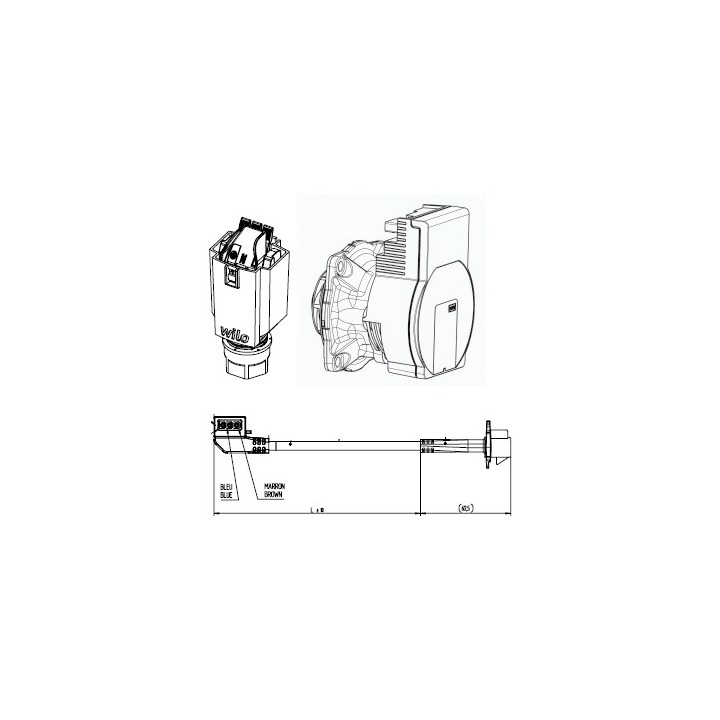 Pompe de circulation OTSL Para SCA6 pour Poêle à granulés Mcz - Réf 41502004900