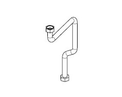 Tuyau refoulement pour Poêle à granulés Mcz - Réf 41502004600