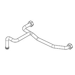 Tube de circulation de chaudière pour Poêle à granulés Mcz - Réf 41502004500