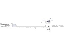 Câble 90° PWM circulateur pour Poêle à granulés Mcz - Réf 41452020100