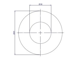 Épaisseur de la base de la vis (5 pcs) pour Poêle à granulés Mcz - Réf 41411653010