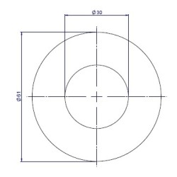 Épaisseur de la base de la vis (5 pcs) pour Poêle à granulés Mcz - Réf 41411653010