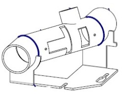 Tuyau entrée d'air pour Poêle à granulés Mcz - Réf 41402405890