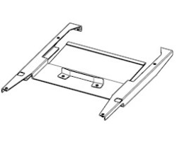 Plaque de support avec poignée pour Poêle à granulés Mcz - Réf 41402394050