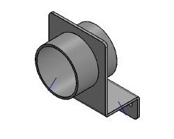 Bride pour Poêle à granulés Mcz - Réf 4140237124000