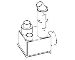 Tuyau entrée d'air pour Poêle à granulés Mcz - Réf 41402361050