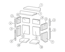 Jeu complet de pierres - Chambre de combustion depuis le 01-08-07 Lotus - réf 10866