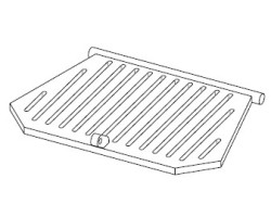 Grille pare-cendre en acier pour Poêle à granulés Mcz - Réf 41402350040