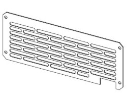 Grille ventilateur à droite pour Poêle à granulés Mcz - Réf 4140233561000
