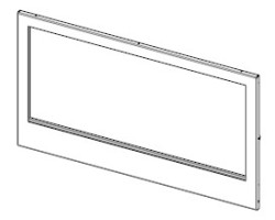 Cadre porte en fonte pour Poêle à granulés Mcz - Réf 4140233364000