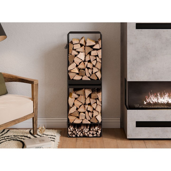Porte-bûches « LOFT » 120x40x25 cm pour Cook King - Réf 333250