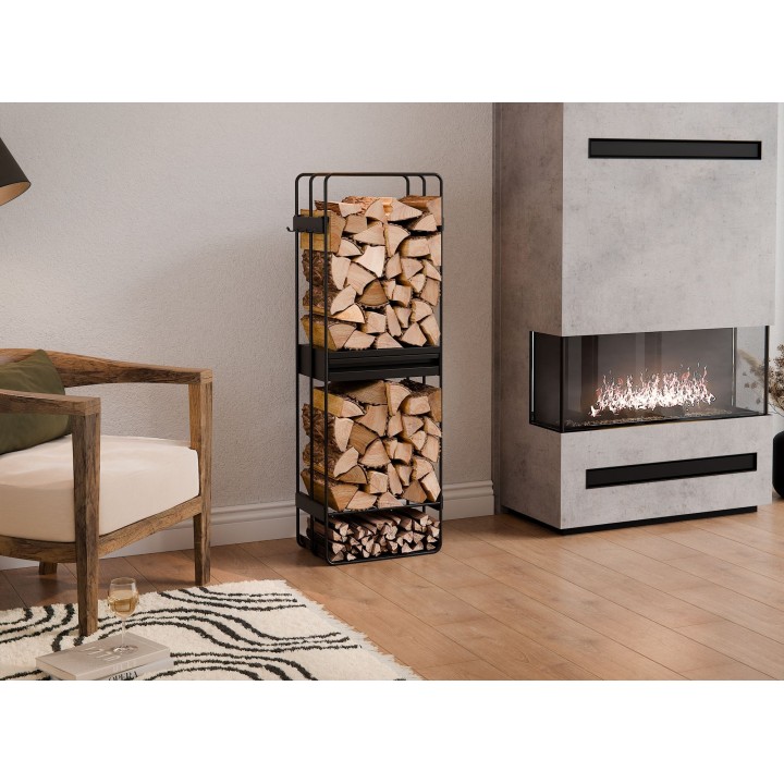 Porte-bûches « LOFT » 120x40x25 cm pour Cook King - Réf 333250
