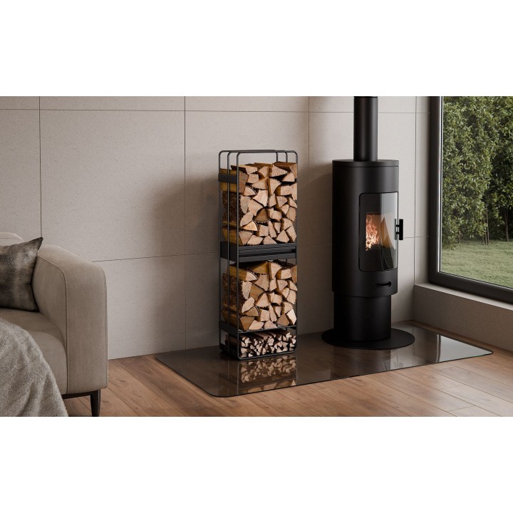 Porte-bûches « LOFT » 120x40x25 cm pour Cook King - Réf 333250