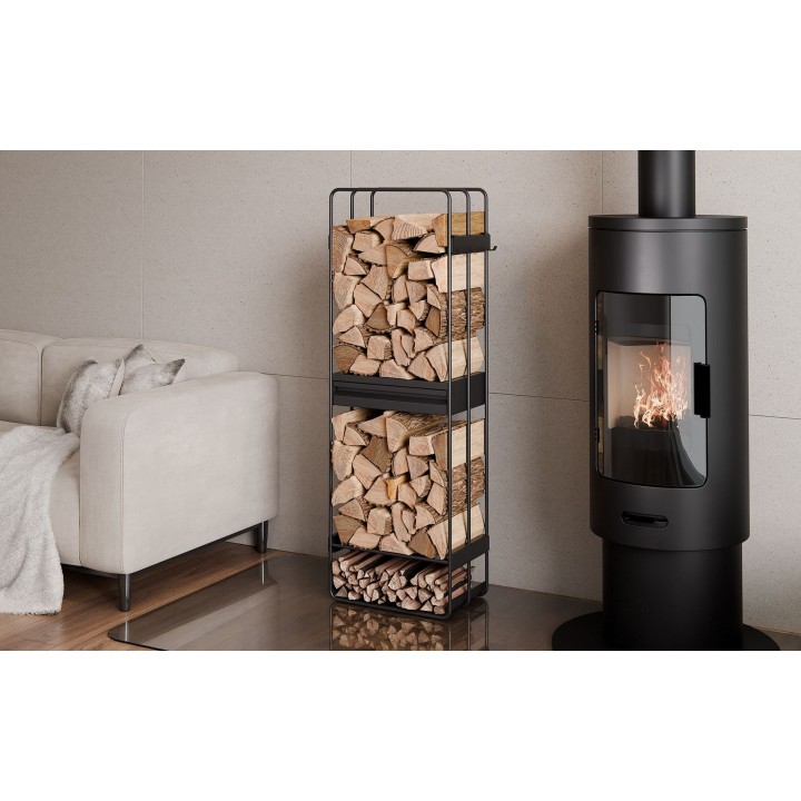 Porte-bûches « LOFT » 120x40x25 cm pour Cook King - Réf 333250