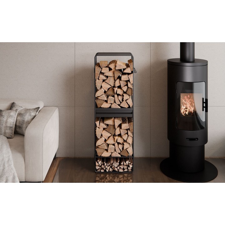 Porte-bûches « LOFT » 120x40x25 cm pour Cook King - Réf 333250