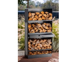 Porte-bûches «VENTO» 150x80x30cm pour Cook King - Réf 333246