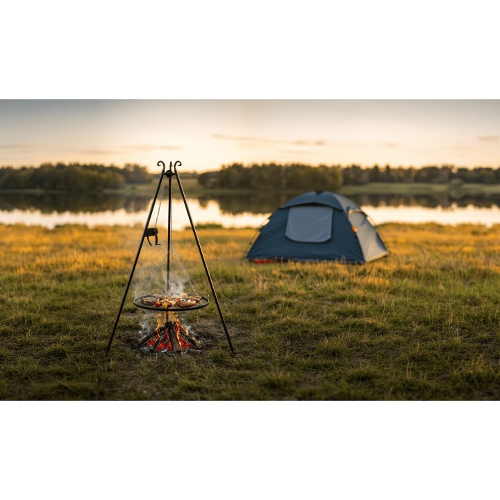 Trépied 180 cm avec moulinet pour Cook King - Réf 1112243