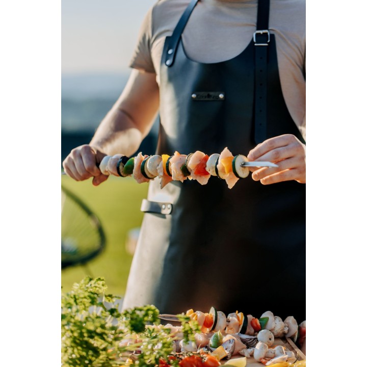 Brochette en acier inoxydable de 65 cm pour barbecue "BANDITO" et "MONTANA X" pour Cook King - Réf 121225