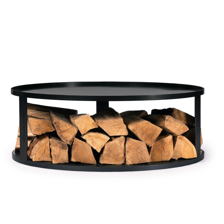 Base ronde avec range-bûches pour Brasero 82 cm pour Cook King - Réf 111042