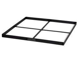 Base carrée à mettre roches décoratives pour Brasero 120x120 cm pour Cook King - Réf 111038