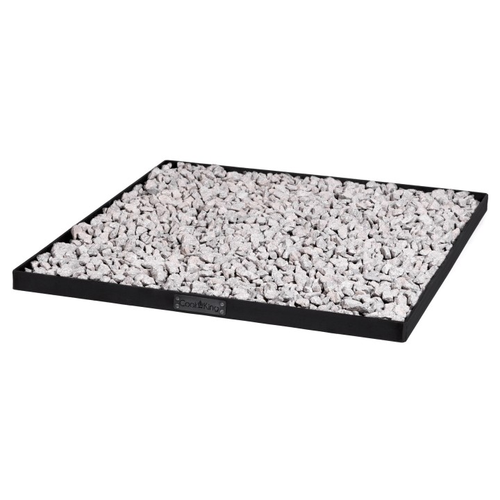 Base carrée à mettre roches décoratives pour Brasero 120x120 cm pour Cook King - Réf 111038