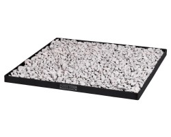 Base carrée à mettre roches décoratives pour Brasero 80x80 cm pour Cook King - Réf 111036