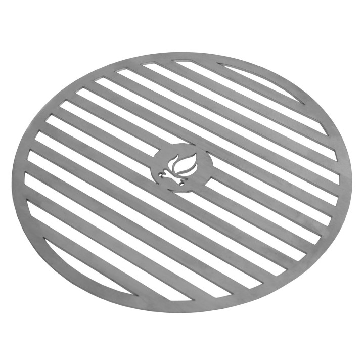 Plaque en acier inox pour Brasero 102 cm avec une grille 47 cm pour Cook King - Réf 222406