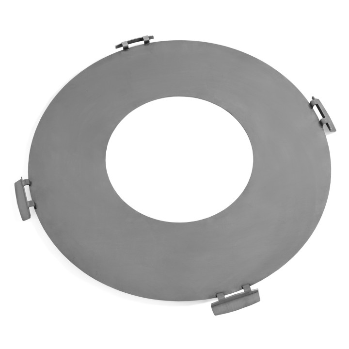 Plaque en acier inox pour Brasero 78 cm avec une grille 37 cm et 4 poignées pour Cook King - Réf 222411