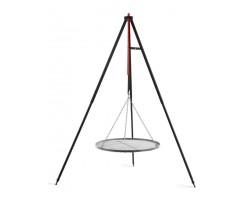 Barbecue Grille de Cuisson suspendu sur Trépied 160 cm – grille en acier 60 cm pour Cook King - Réf 111821