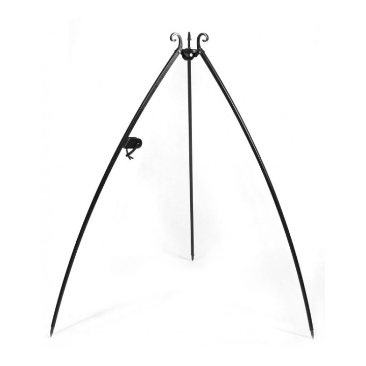Gril trépied de 200 cm avec treuil et grille en acier inoxydable de 50 cm pour Cook King - Réf 21375