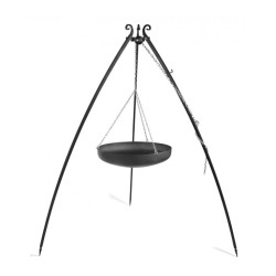 Wok sur Trépied 200 cm– en acier 60 cm - Réf 111013