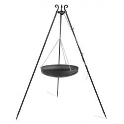 Wok sur Trépied 180 cm– en acier 70 cm - Réf 111011