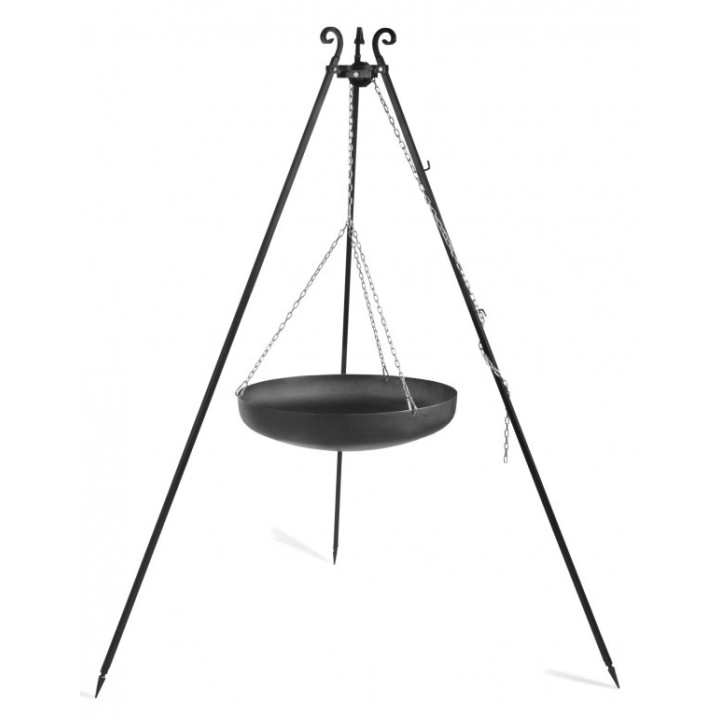 Wok sur Trépied 180 cm– en acier 70 cm pour Cook King - Réf 111011