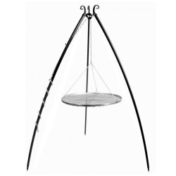 Barbecue Grille de Cuisson suspendu sur Trépied 200 cm – en acier 50 cm - Réf 22006
