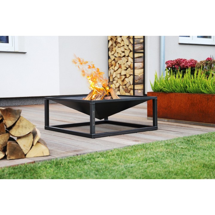 Brasero de jardin «SQUARE» 70 x 70 cm pour Cook King - Réf 111370