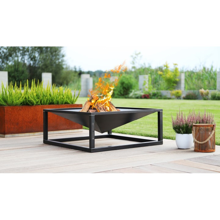 Brasero de jardin «SQUARE» 70 x 70 cm pour Cook King - Réf 111370