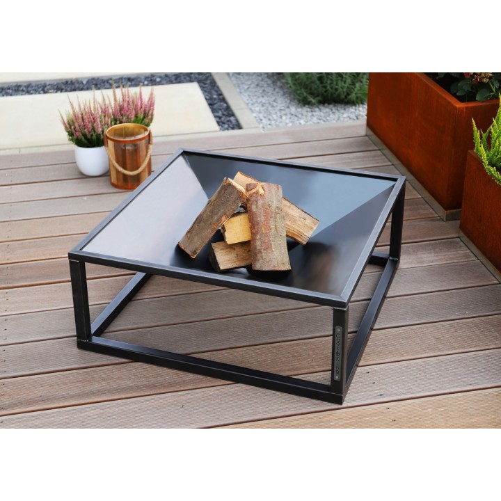 Brasero de jardin «SQUARE» 70 x 70 cm pour Cook King - Réf 111370