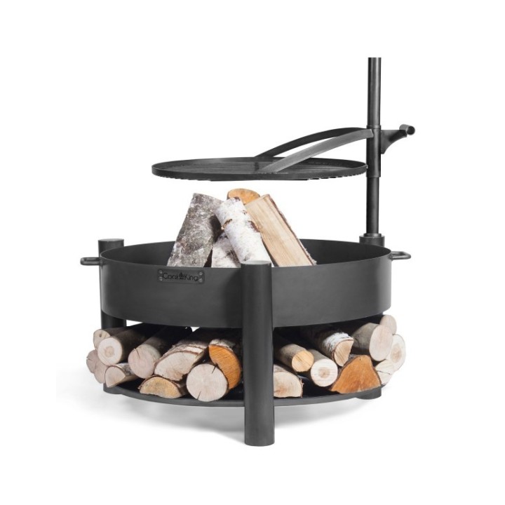 Brasero de jardin avec grille multifonctionnel 80cm «MONTANA X» de la grille 60 cm pour Cook King - Réf 111000