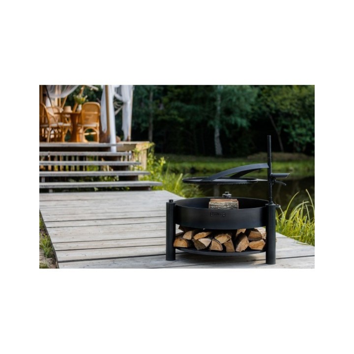 Brasero de jardin avec grille multifonctionnel 60cm «MONTANA X» de la grille 50 cm pour Cook King - Réf 111800